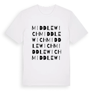 Middlewich ordlek t-shirt – ekologisk bomull t-shirt från Pinshirt