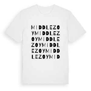 Middlezoy ordlek t-shirt – ekologisk bomull t-shirt från Pinshirt