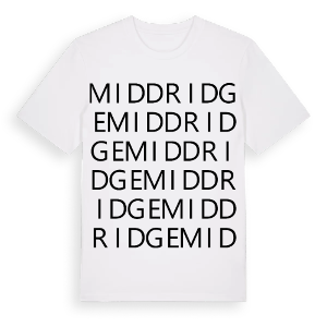 Middridge ordlek t-shirt – ekologisk bomull t-shirt från Pinshirt