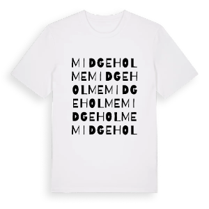Midgeholme ordlek t-shirt – ekologisk bomull t-shirt från Pinshirt