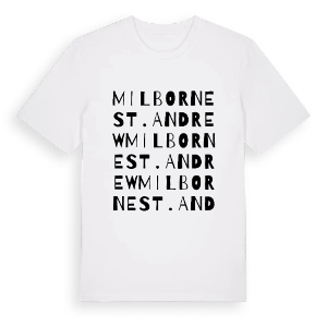 Milborne St. Andrew ordlek t-shirt – ekologisk bomull t-shirt från Pinshirt