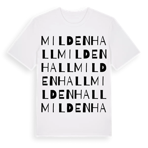 Mildenhall ordlek t-shirt – ekologisk bomull t-shirt från Pinshirt