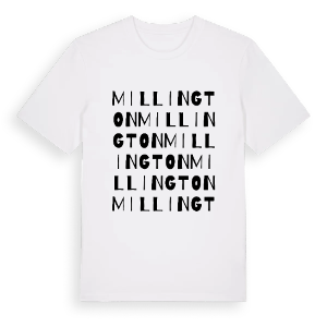 Millington ordlek t-shirt – ekologisk bomull t-shirt från Pinshirt