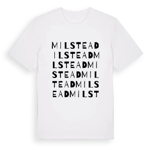 Milstead ordlek t-shirt – ekologisk bomull t-shirt från Pinshirt