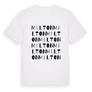 Milton ordlek t-shirt – ekologisk bomull t-shirt från Pinshirt