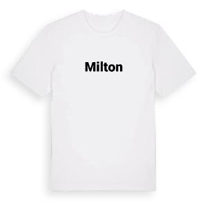 Milton fetstil t-shirt – ekologisk bomull t-shirt från Pinshirt