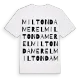 Milton Damerel ordlek t-shirt