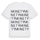 Minety ordlek t-shirt