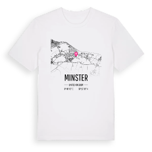 Minster karta t-shirt – ekologisk bomull t-shirt från Pinshirt