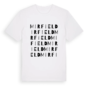 Mirfield ordlek t-shirt – ekologisk bomull t-shirt från Pinshirt