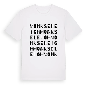 Monks Eleigh ordlek t-shirt – ekologisk bomull t-shirt från Pinshirt