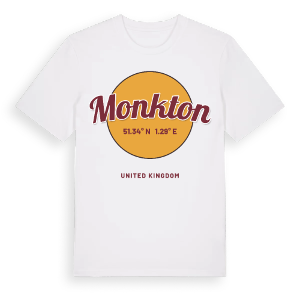 Monkton cirkel t-shirt – ekologisk bomull t-shirt från Pinshirt