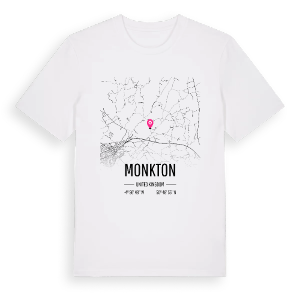 Monkton karta t-shirt – ekologisk bomull t-shirt från Pinshirt