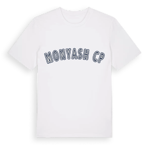 Monyash CP college t-shirt – ekologisk bomull t-shirt från Pinshirt