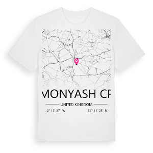 Monyash CP karta t-shirt – ekologisk bomull t-shirt från Pinshirt