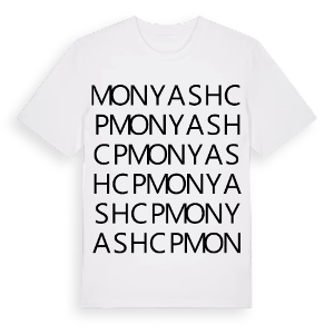 Monyash CP ordlek t-shirt – ekologisk bomull t-shirt från Pinshirt
