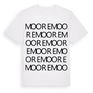 Moore ordlek t-shirt – ekologisk bomull t-shirt från Pinshirt