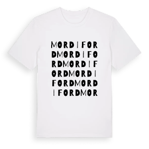 Mordiford ordlek t-shirt – ekologisk bomull t-shirt från Pinshirt