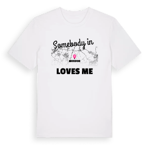 Någon i Mordon älskar mig t-shirt – ekologisk bomull t-shirt från Pinshirt