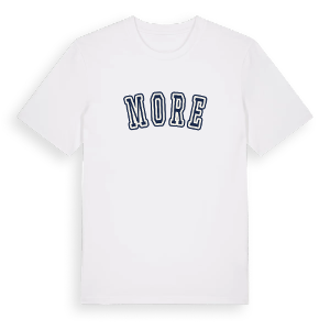 More college t-shirt – ekologisk bomull t-shirt från Pinshirt