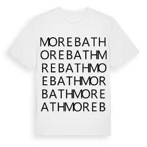 Morebath ordlek t-shirt – ekologisk bomull t-shirt från Pinshirt