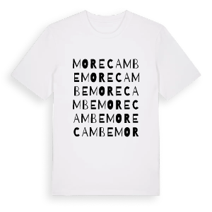 Morecambe ordlek t-shirt – ekologisk bomull t-shirt från Pinshirt
