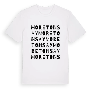Moreton Say ordlek t-shirt – ekologisk bomull t-shirt från Pinshirt