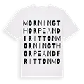 Morningthorpe and Fritton ordlek t-shirt