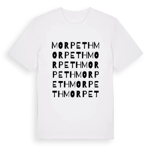 Morpeth ordlek t-shirt – ekologisk bomull t-shirt från Pinshirt