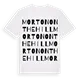 Morton on the Hill ordlek t-shirt