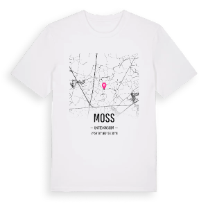 Moss karta t-shirt – ekologisk bomull t-shirt från Pinshirt