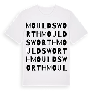 Mouldsworth ordlek t-shirt – ekologisk bomull t-shirt från Pinshirt