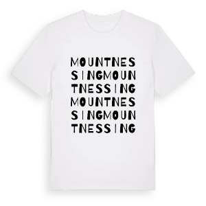 Mountnessing ordlek t-shirt – ekologisk bomull t-shirt från Pinshirt