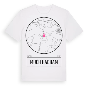 Much Hadham t-shirt – ekologisk bomull t-shirt från Pinshirt