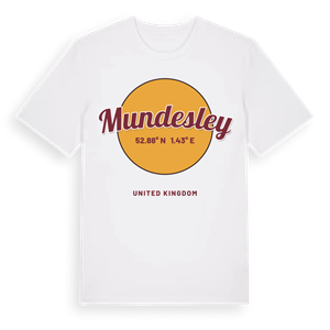 Mundesley cirkel t-shirt – ekologisk bomull t-shirt från Pinshirt