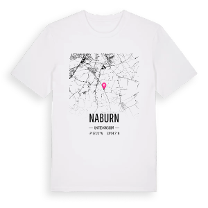 Naburn karta t-shirt – ekologisk bomull t-shirt från Pinshirt