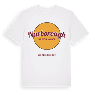 Narborough cirkel t-shirt – ekologisk bomull t-shirt från Pinshirt