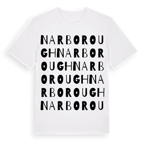 Narborough ordlek t-shirt – ekologisk bomull t-shirt från Pinshirt