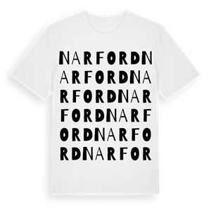 Narford ordlek t-shirt – ekologisk bomull t-shirt från Pinshirt
