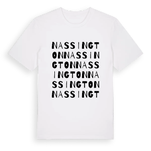 Nassington ordlek t-shirt – ekologisk bomull t-shirt från Pinshirt