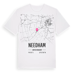 Needham karta t-shirt – ekologisk bomull t-shirt från Pinshirt