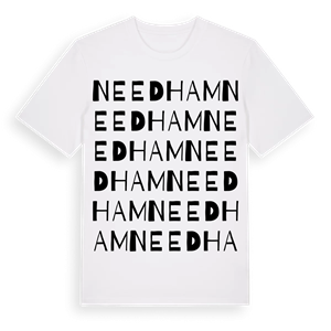 Needham ordlek t-shirt – ekologisk bomull t-shirt från Pinshirt
