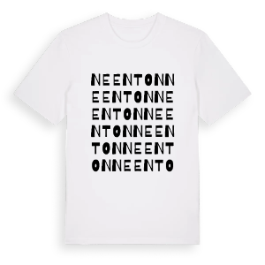 Neenton ordlek t-shirt – ekologisk bomull t-shirt från Pinshirt