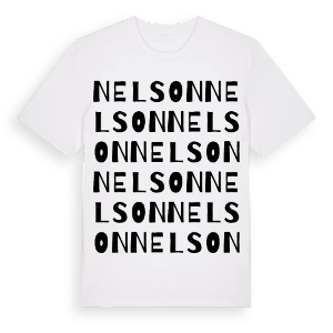Nelson ordlek t-shirt – ekologisk bomull t-shirt från Pinshirt