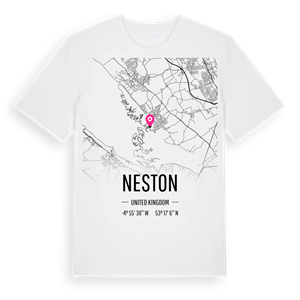 Neston karta t-shirt – ekologisk bomull t-shirt från Pinshirt