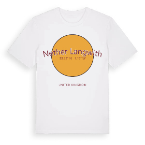 Nether Langwith cirkel t-shirt – ekologisk bomull t-shirt från Pinshirt
