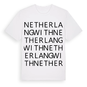 Nether Langwith ordlek t-shirt – ekologisk bomull t-shirt från Pinshirt