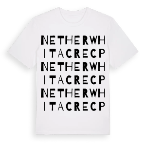 Nether Whitacre CP ordlek t-shirt – ekologisk bomull t-shirt från Pinshirt