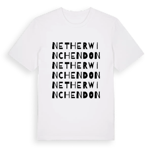 Nether Winchendon ordlek t-shirt – ekologisk bomull t-shirt från Pinshirt
