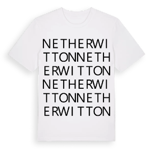 Netherwitton ordlek t-shirt – ekologisk bomull t-shirt från Pinshirt